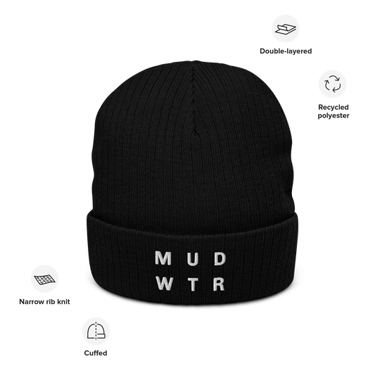 mud-wtr-beanie-q2 ribbed-knit-beanie-black-front-6478f6ebb8db4.png